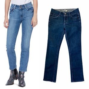 PAIGE Hidden Hills Ankle Straight Dark Jeans